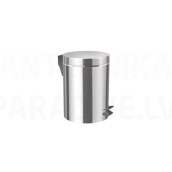 Generic trash bin, polished stainless steel, volume 5 l