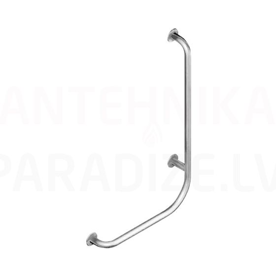 Universum shower handrail, wall-hung, fixed, left, stainless steel