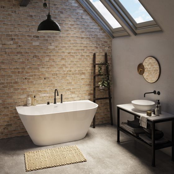 PAA SILKSTONE bathtub DECO WALL 1660x810x630