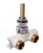 HERZ DE LUXE dizaina radiatora pieslēgums L-290mm DN11 starpasu izmērs 50mm (balts)