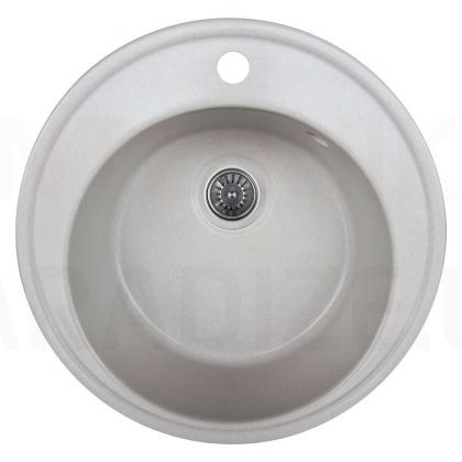 PLATINUM Granīta izlietne YARA 510 balta