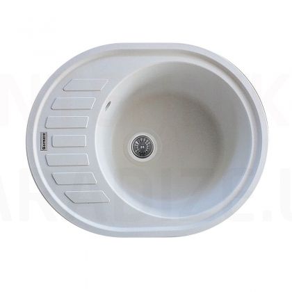 PLATINUM Granīta izlietne Germece 6250 SOUL balta