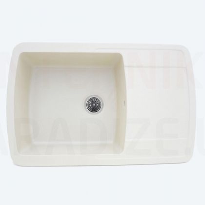 PLATINUM Granīta izlietne ROMA 7749 balta
