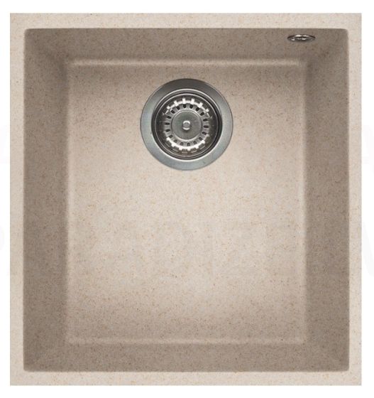 ELLECI akmens masas virtuves izlietne QUADRA 100 UNDERMOUNT Avena 38x44 cm