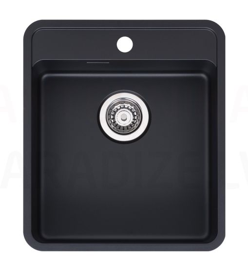 Reginox stainless steel kitchen sink Ohio 40x40 Jet Black 44x51cm