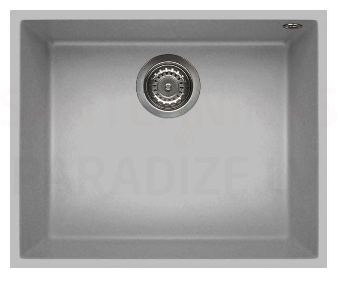 ELLECI akmens masas virtuves izlietne QUADRA 105 UNDERMOUNT Aluminium 54x44 cm
