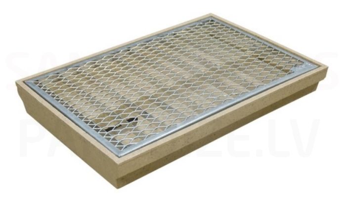 ACO Vario apavu tīrīšanas sistēma – grīdā iestrādājama apavu tīrīšanas paklāju sistēma 750x500mm
