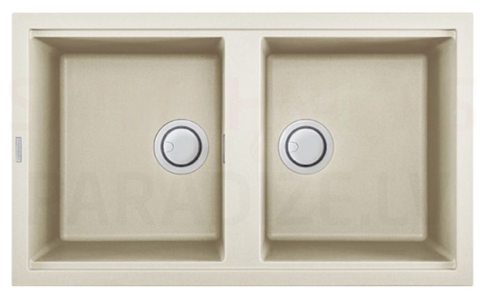 ELLECI stone mass kitchen sink BEST 450 Bianco Antico 86x51 cm