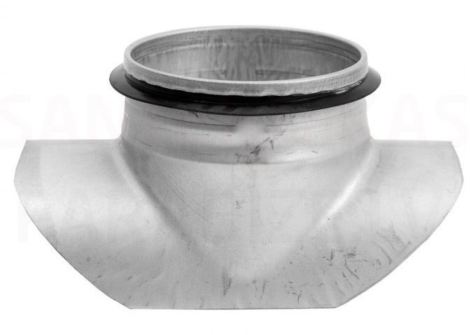 EUROPLAST metal saddle, 125-125mm with seal, pressed BAS125-125