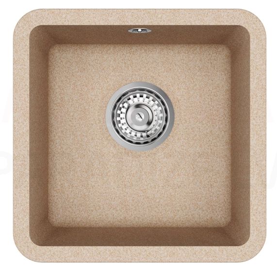 HELIKA akmens masas virtuves izlietne ARCA (AW) 400 Beige 38x38 cm