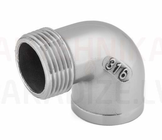 VMD dvieļu žāvētājā nerūsejošā tērauda līkums FM 1 1/4" DN32