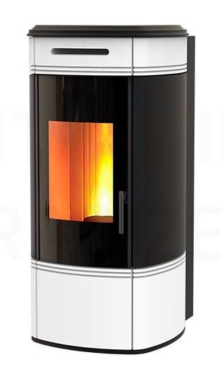 RAVELLI heating pellet fireplace-stove HRV 120 GLOBE (4.9-15.7kW)