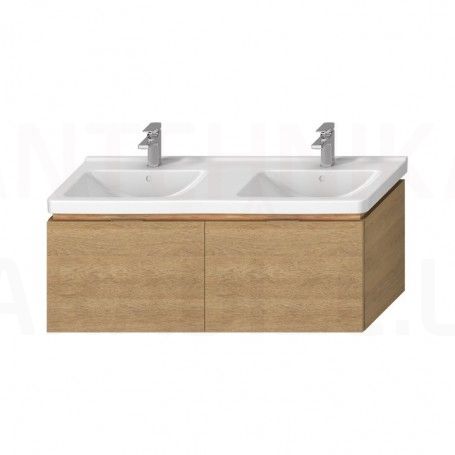 Bathroom vanity unit CUBITO-N 130, without washbasin, chaoa, two drawers