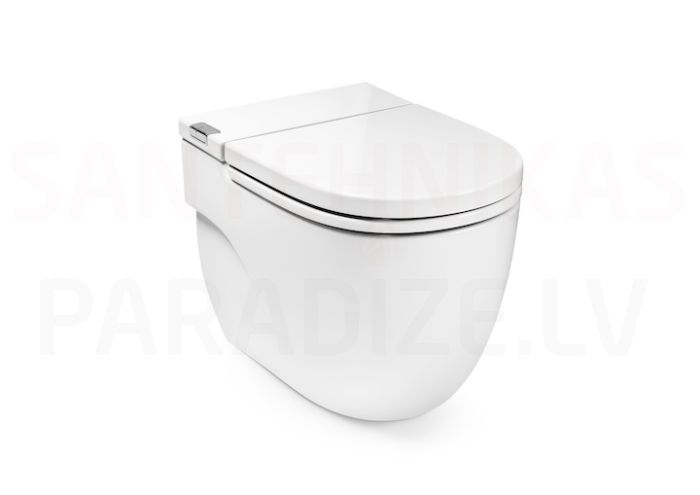 Toilet Meridian, wall-mounted, 400x595 mm, universal outlet, white