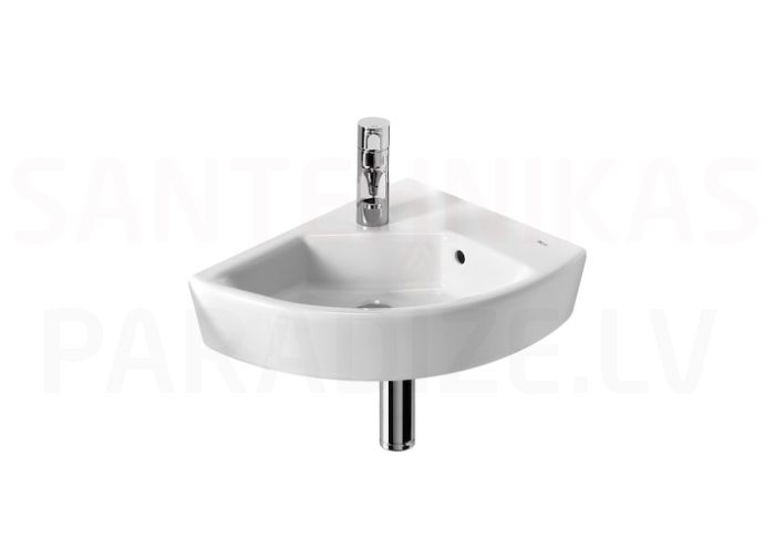 Washbasin Hall, 350x430 mm, corner, left side, white