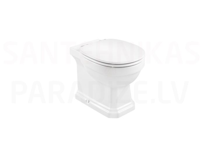 Toilet Carmen Rimless, 370x560 mm, wall-mounted, universal outlet, white