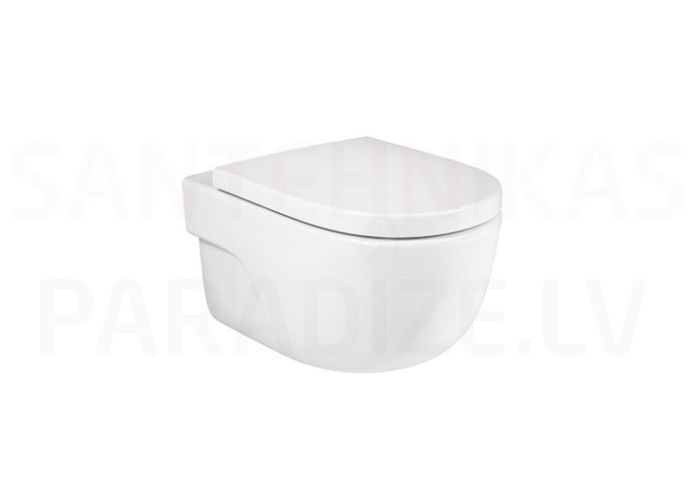 Toilet Meridian Rimless, wall-mounted, 360x560 mm, white