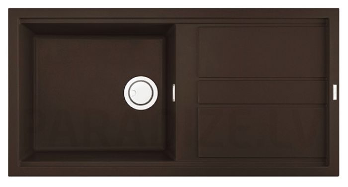 ELLECI akmens masas virtuves izlietne BEST 480 Espresso 100x51 cm
