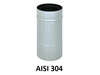 Nerūsējošā tērauda dūmvadu viensienu sistēma (AISI 304)