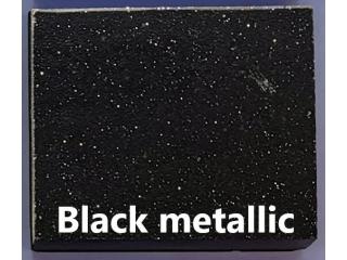 PLATINUM akmens masės kriauklės BLACK METALLIC