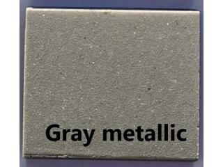 PLATINUM akmens masės kriauklės GRAY METALLIC