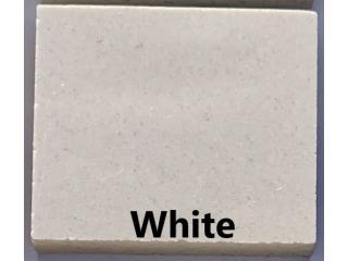 PLATINUM akmens masės kriauklės WHITE
